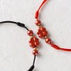 Four Leaf Clover Cinnabar Blessing Bracelet Four Leaf Clover Cinnabar Blessing Bracelet