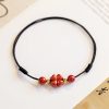 Four Leaf Clover Cinnabar Blessing Bracelet Four Leaf Clover Cinnabar Blessing Bracelet