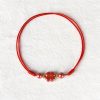 Four Leaf Clover Cinnabar Blessing Bracelet Four Leaf Clover Cinnabar Blessing Bracelet