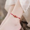 Four Leaf Clover Cinnabar Blessing Bracelet Four Leaf Clover Cinnabar Blessing Bracelet