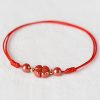 Four Leaf Clover Cinnabar Blessing Bracelet Four Leaf Clover Cinnabar Blessing Bracelet