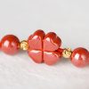 Four Leaf Clover Cinnabar Blessing Bracelet Four Leaf Clover Cinnabar Blessing Bracelet