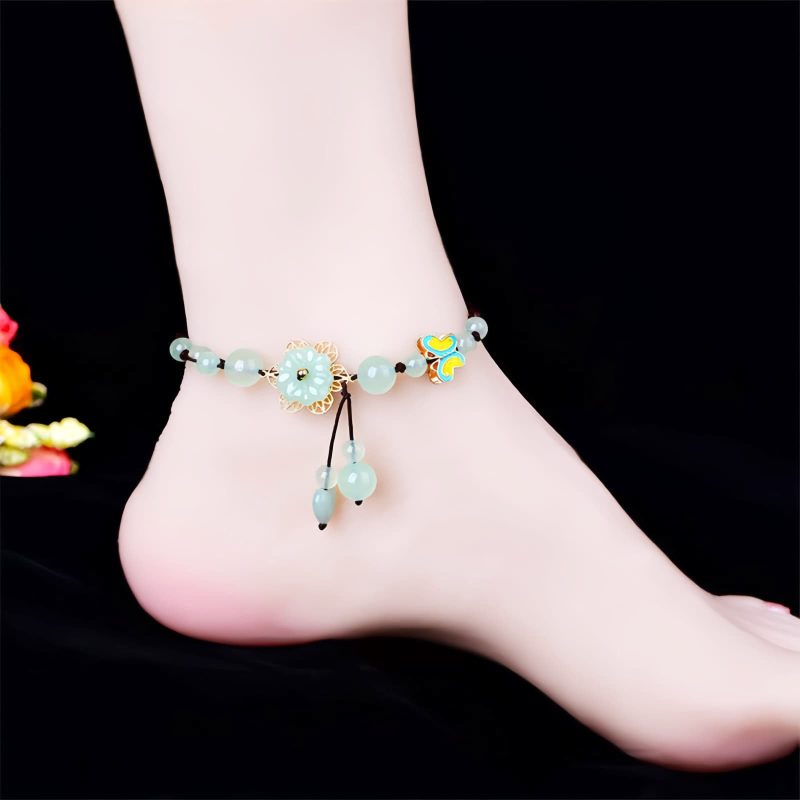 Jade Butterfly Luck Anklet Jade Butterfly Luck Anklet