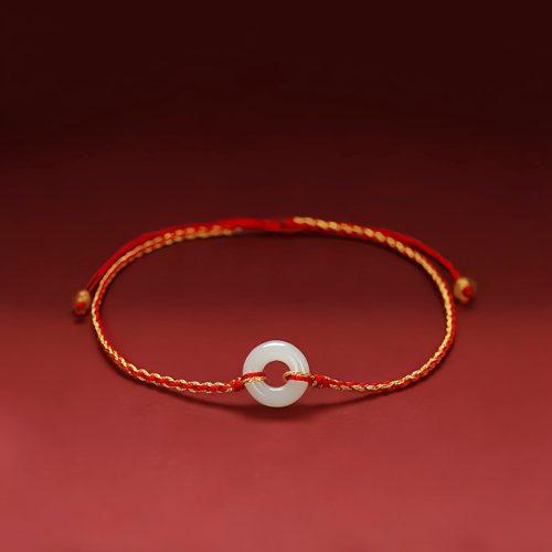 Jade Peace Knot Braided Bracelet