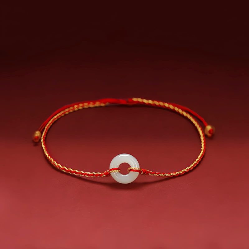 Jade Peace Knot Braided Bracelet Jade Peace Knot Braided Bracelet