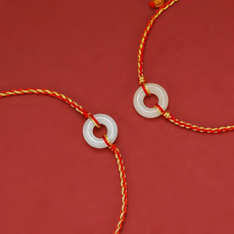 Jade Peace Knot Braided Bracelet Jade Peace Knot Braided Bracelet