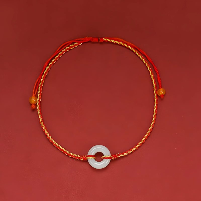 Jade Peace Knot Braided Bracelet Jade Peace Knot Braided Bracelet