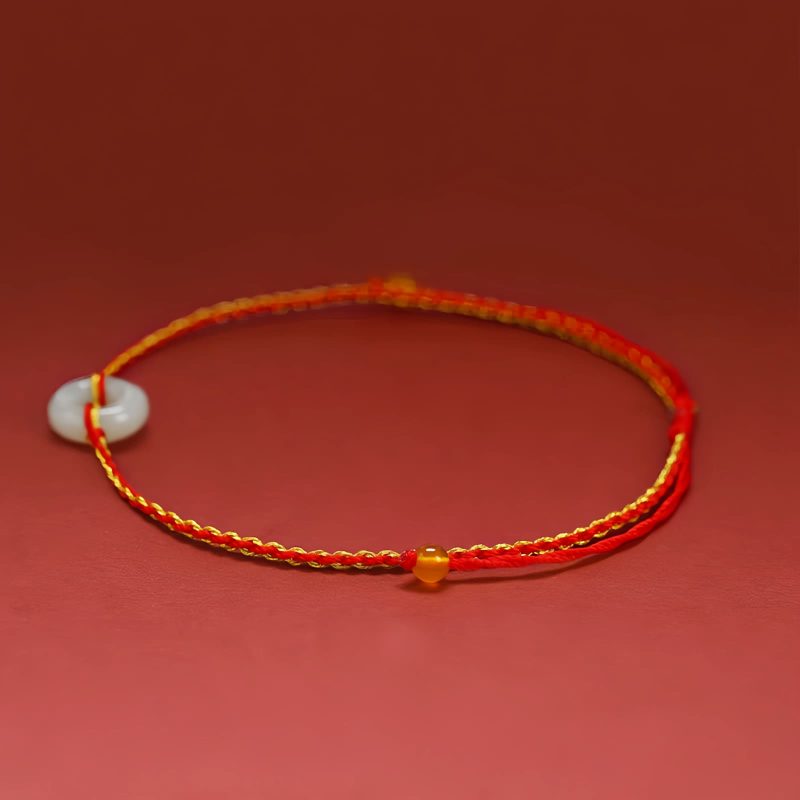 Jade Peace Knot Braided Bracelet Jade Peace Knot Braided Bracelet