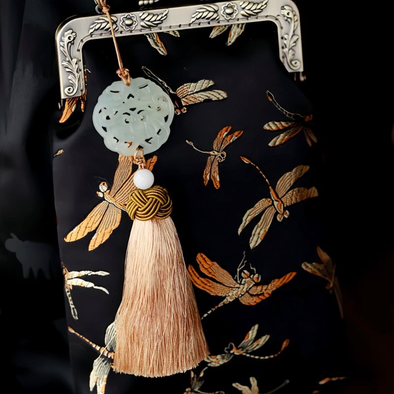 Crossbody-Tasche mit Libellen-Motiv und Metallkette Metal Chain Dragonfly Crossbody Bag