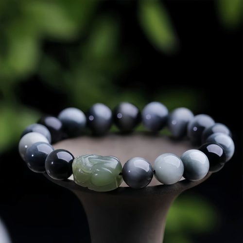 Natural Eagle's Eye Stone Pixiu Confidence Bracelet