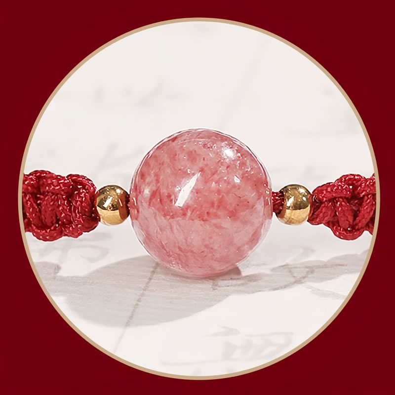 Natural Strawberry Quartz Love Bracelet Natural Strawberry Quartz Love Bracelet