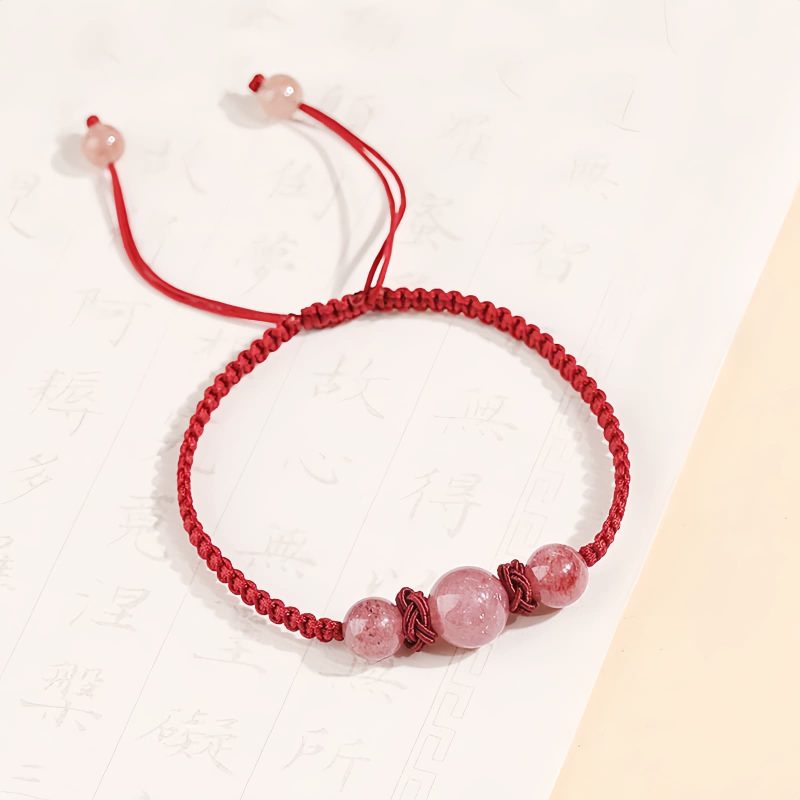 Natural Strawberry Quartz Love Bracelet Natural Strawberry Quartz Love Bracelet