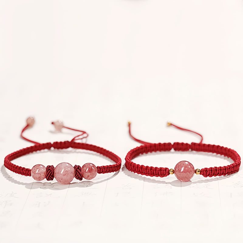 Natural Strawberry Quartz Love Bracelet Natural Strawberry Quartz Love Bracelet