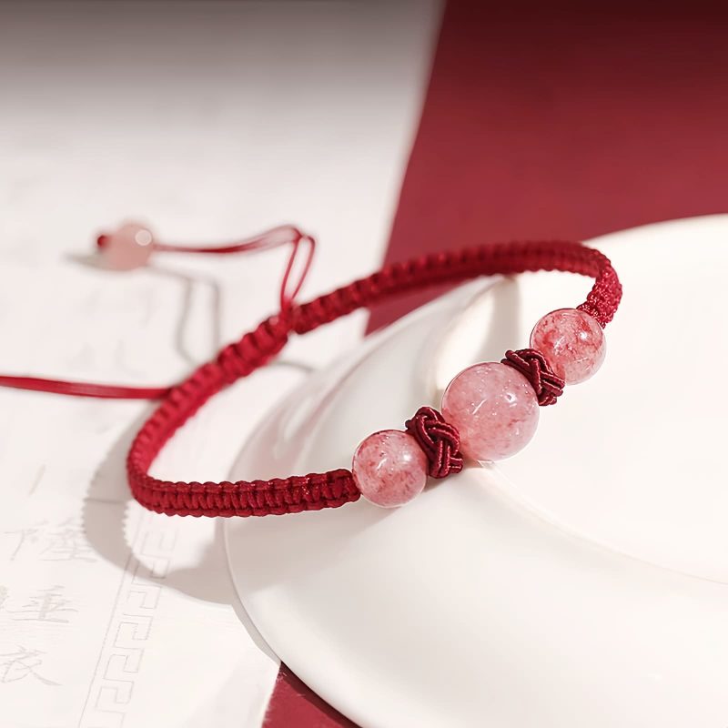 Natural Strawberry Quartz Love Bracelet Natural Strawberry Quartz Love Bracelet