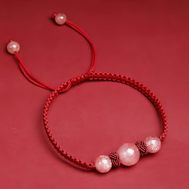 Natural Strawberry Quartz Love Bracelet Natural Strawberry Quartz Love Bracelet