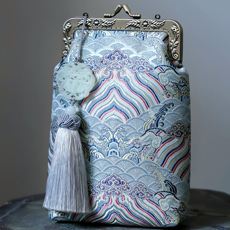 オーシャンウェーブ メタルチェーン クロスボディバッグ Ocean Waves Metal Chain Crossbody Bag