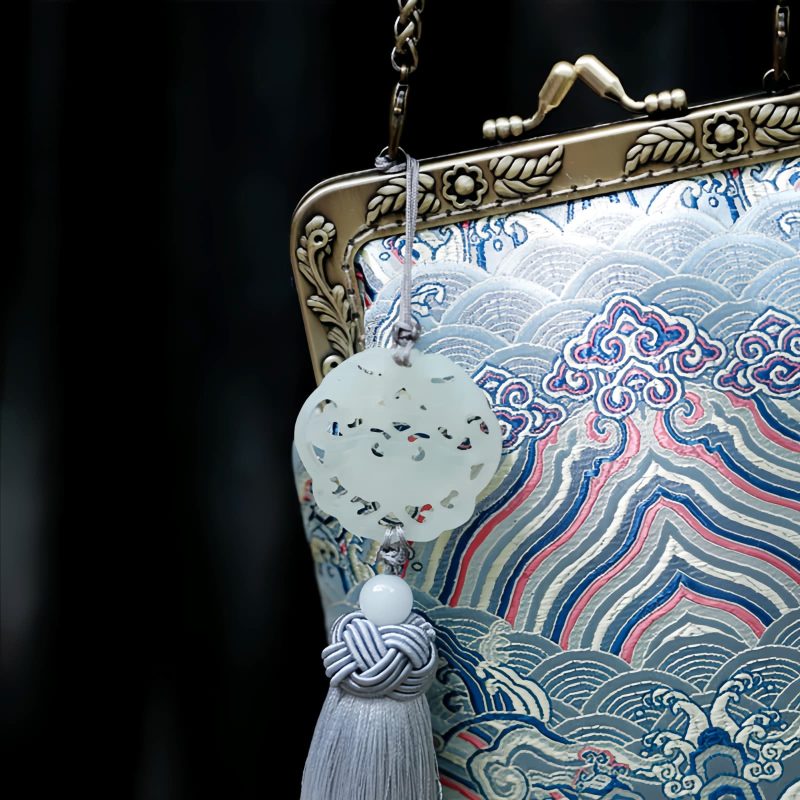 オーシャンウェーブ メタルチェーン クロスボディバッグ Ocean Waves Metal Chain Crossbody Bag