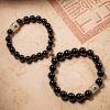 Tibetan Black Obsidian Om Mani Padme Hum Bracelet Tibetan Black Obsidian Om Mani Padme Hum Bracelet