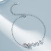 チベット伝統 厄除け・金運 925シルバー アンクレット(古銭&ターコイズ) Tibetan 925 Silver Protection Anklet with Copper Coins