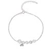 チベット伝統 厄除け・金運 925シルバー アンクレット(古銭&ターコイズ) Tibetan 925 Silver Protection Anklet with Copper Coins