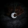 999 Silver Moon Balance Necklace Pendant 999 Silver Moon Balance Necklace Pendant
