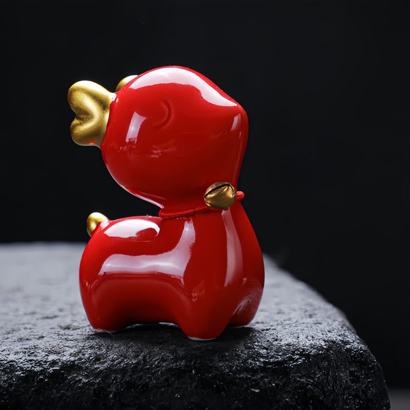 Ceramic Mini Deer Figurine Decoration Ceramic Mini Deer Figurine Decoration