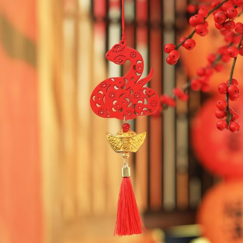 Chinese New Year Snake Ingot Fu Character Decoration