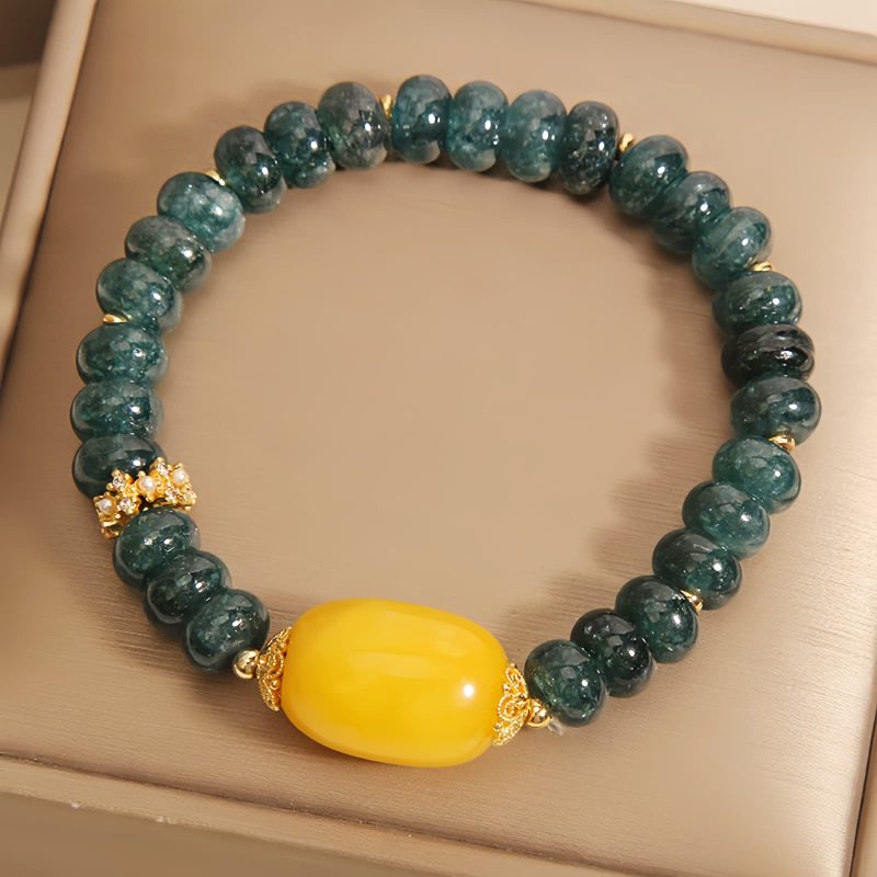 Green Jade Topaz Luck Bracelet Green Jade Topaz Luck Bracelet