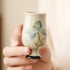 Hand Painted Ceramic Lotus Tea Cup Hand Painted Ceramic Lotus Tea Cup