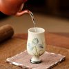 Hand Painted Ceramic Lotus Tea Cup Hand Painted Ceramic Lotus Tea Cup