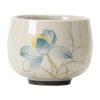 Hand Painted Ceramic Lotus Tea Cup Hand Painted Ceramic Lotus Tea Cup