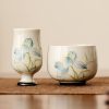 Hand Painted Ceramic Lotus Tea Cup Hand Painted Ceramic Lotus Tea Cup