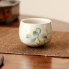 Hand Painted Ceramic Lotus Tea Cup Hand Painted Ceramic Lotus Tea Cup