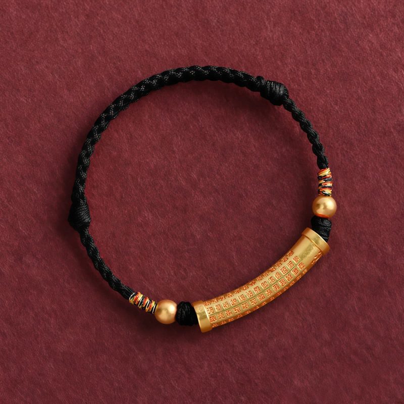 Handmade Alloy Heart Sutra Protection Bracelet Handmade Alloy Heart Sutra Protection Bracelet