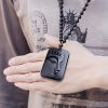 Natural Black Obsidian Buddha Pendant Necklace Natural Black Obsidian Buddha Pendant Necklace