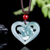 Natural Jade Rabbit Luck Pendant Necklace Natural Jade Rabbit Luck Pendant Necklace