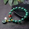 Natural Malachite Red Agate Protection Bracelet Natural Malachite Red Agate Protection Bracelet