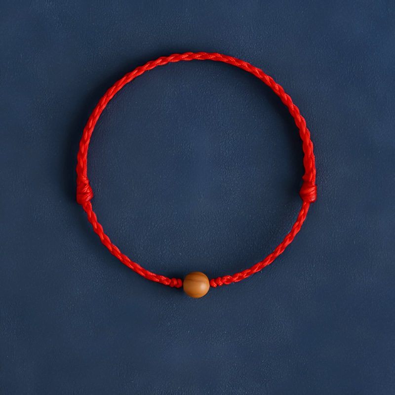 Natural Peach Wood Evil Spirit Protection Bracelet Natural Peach Wood Evil Spirit Protection Bracelet