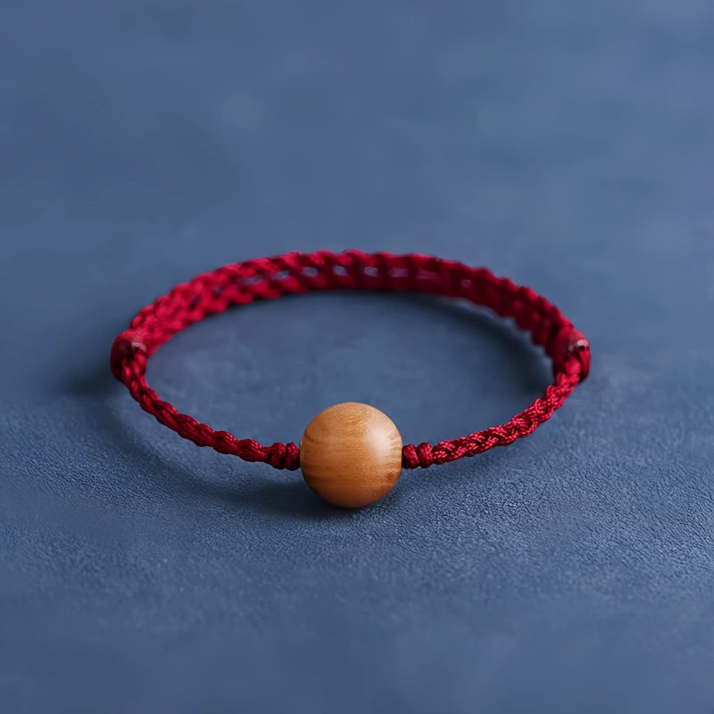 Natural Peach Wood Evil Spirit Protection Bracelet Natural Peach Wood Evil Spirit Protection Bracelet