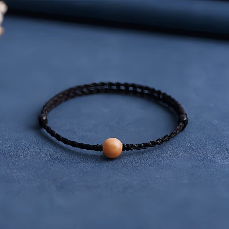 Natural Peach Wood Evil Spirit Protection Bracelet Natural Peach Wood Evil Spirit Protection Bracelet