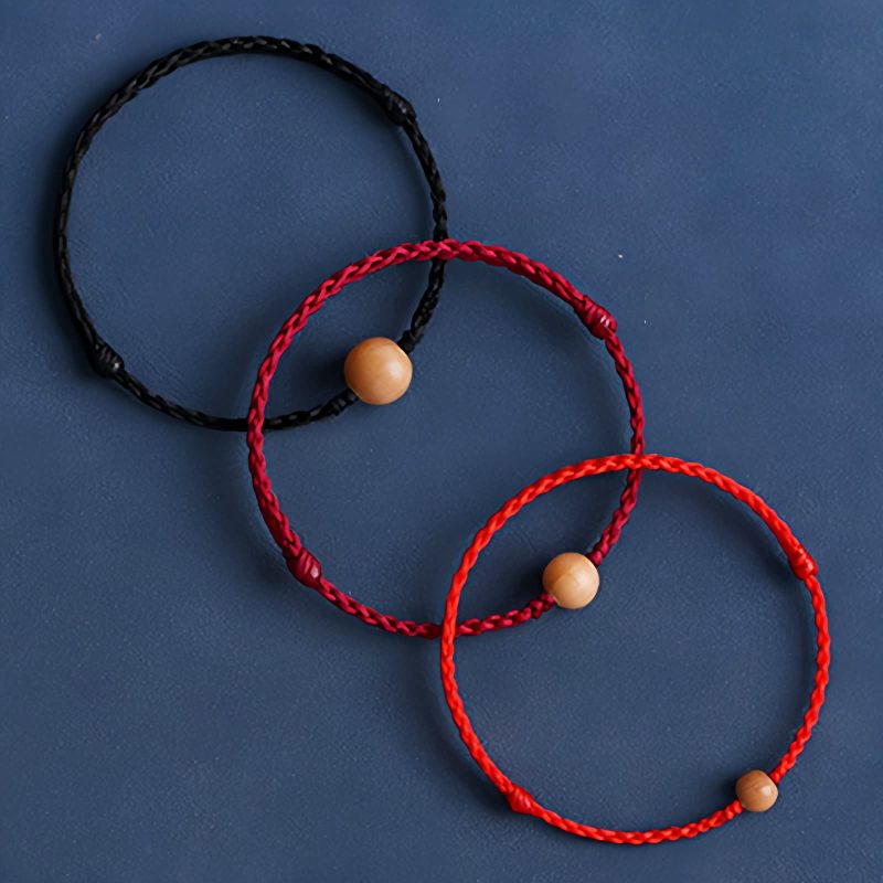 Natural Peach Wood Evil Spirit Protection Bracelet Natural Peach Wood Evil Spirit Protection Bracelet