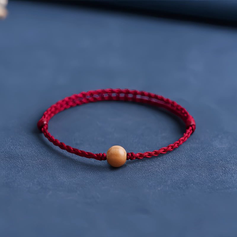 Natural Peach Wood Evil Spirit Protection Bracelet Natural Peach Wood Evil Spirit Protection Bracelet