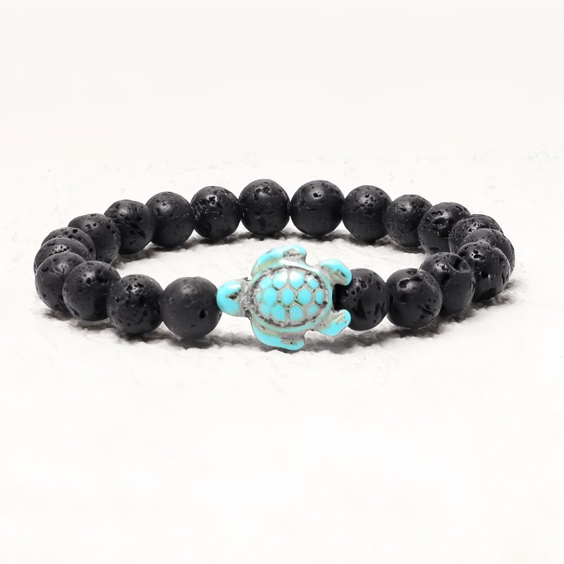 Natural Stone Turquoise Sea Turtle Bracelet Natural Stone Turquoise Sea Turtle Bracelet