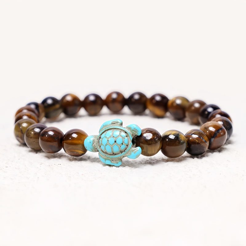 Natural Stone Turquoise Sea Turtle Bracelet Natural Stone Turquoise Sea Turtle Bracelet