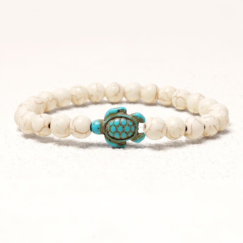Natural Stone Turquoise Sea Turtle Bracelet Natural Stone Turquoise Sea Turtle Bracelet