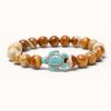 Natural Stone Turquoise Sea Turtle Bracelet Natural Stone Turquoise Sea Turtle Bracelet
