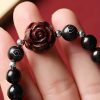 Small Leaf Red Sandalwood Healing Bracelet Small Leaf Red Sandalwood Healing Bracelet