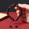 Small Leaf Red Sandalwood Healing Bracelet Small Leaf Red Sandalwood Healing Bracelet