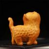 Thuja Sutchuenensis Carved Cat Decoration Thuja Sutchuenensis Carved Cat Decoration
