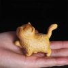 Thuja Sutchuenensis Carved Cat Decoration Thuja Sutchuenensis Carved Cat Decoration